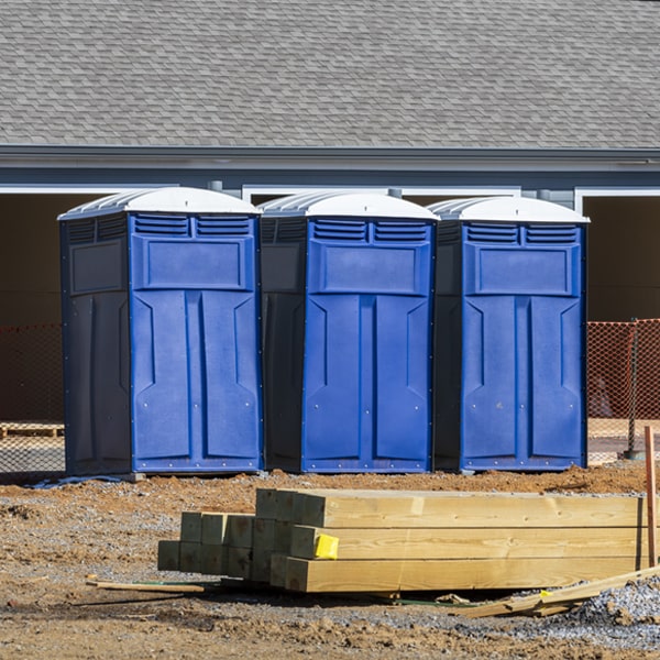 how can i report damages or issues with the portable restrooms during my rental period in Latham